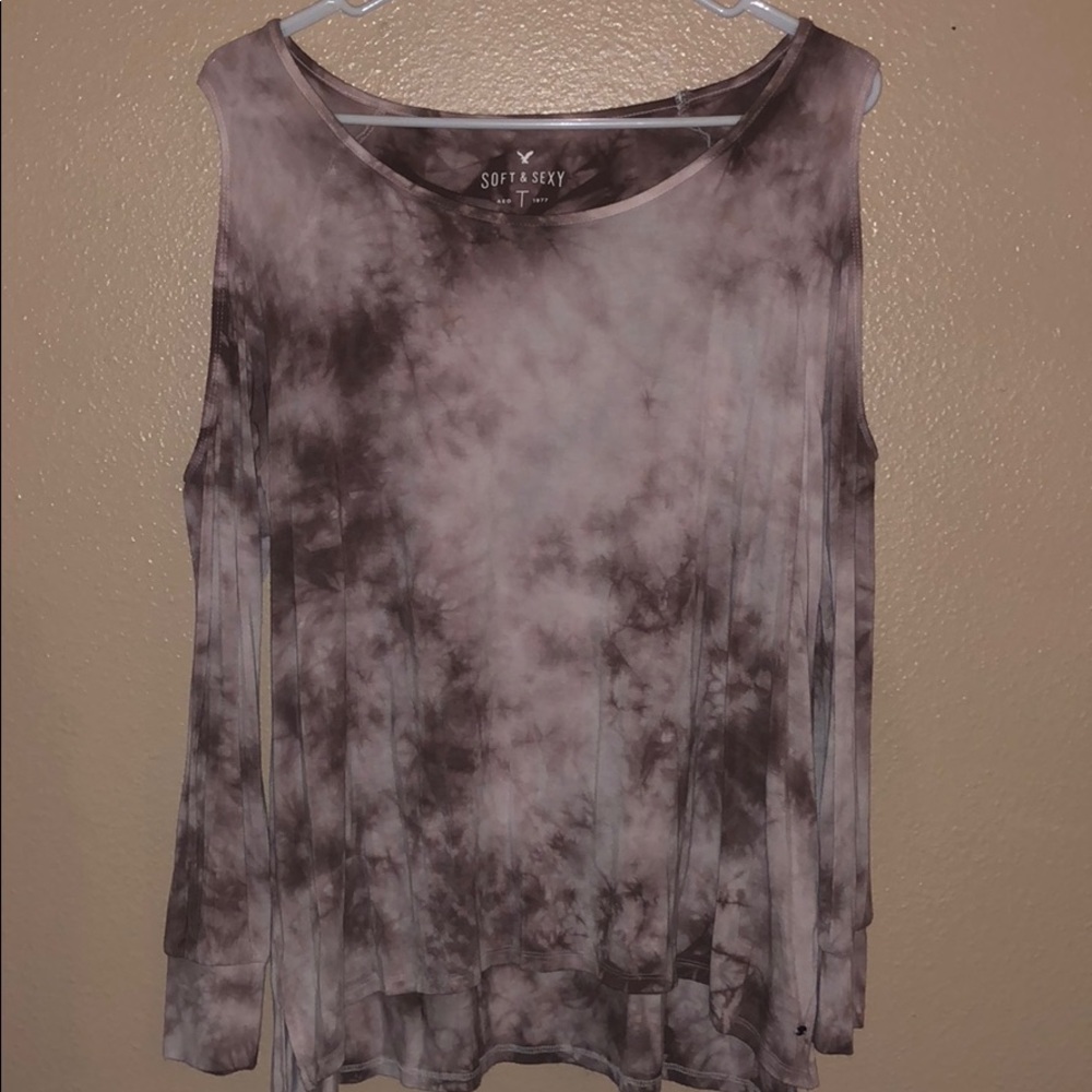Purple Tye Dye Long Sleeve Top!